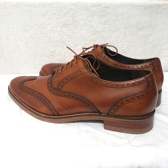 Cole Haan  Wingtip Oxford British Tan Sz-12M NikeAir Technology - Picture 13 of 13